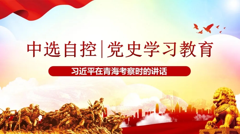 黨史學(xué)習(xí)教育 | 習(xí)近平在青?？疾鞎r(shí)的講話